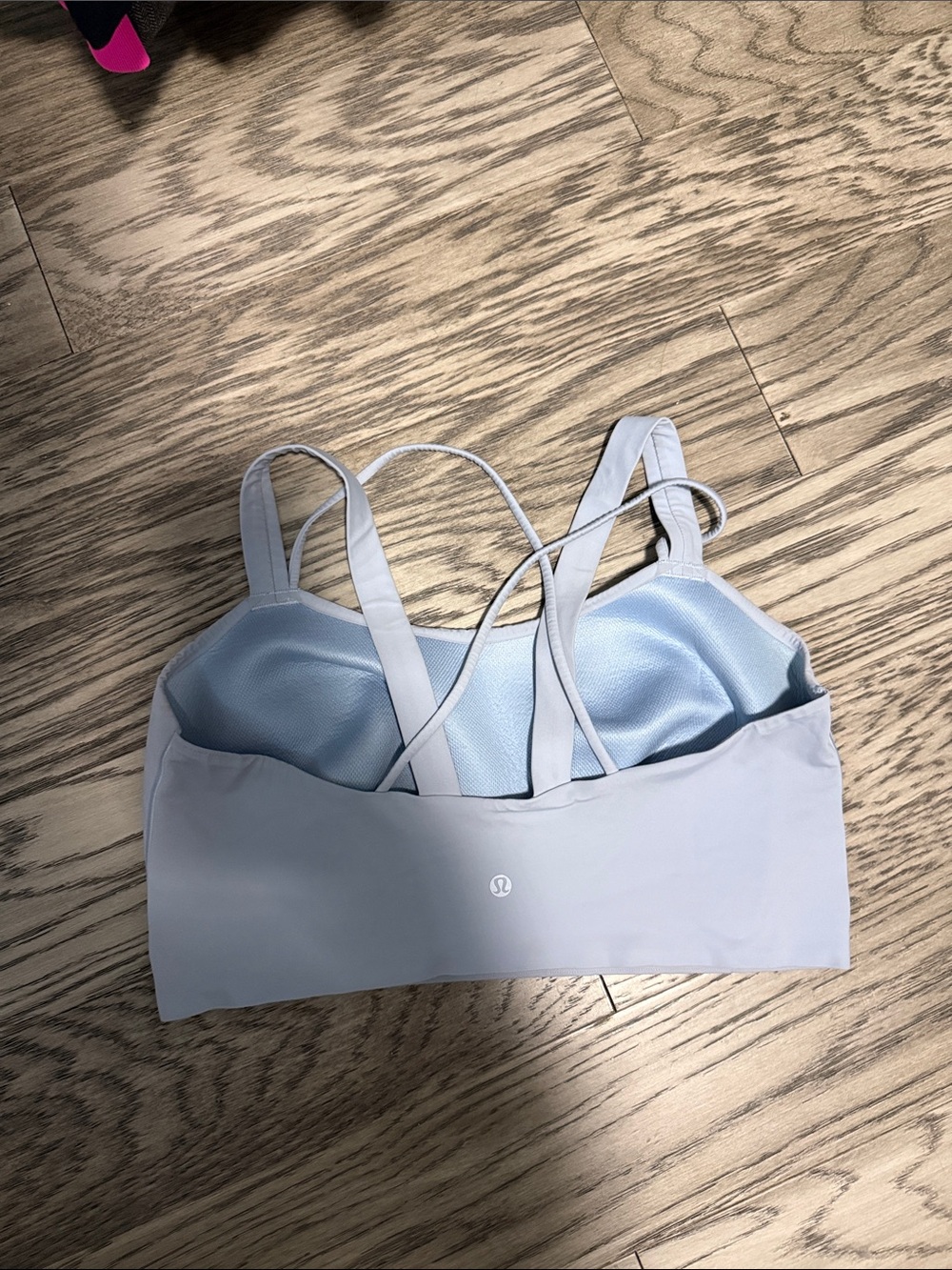 lululemon athletica Pale Blue Strappy Sports Bra